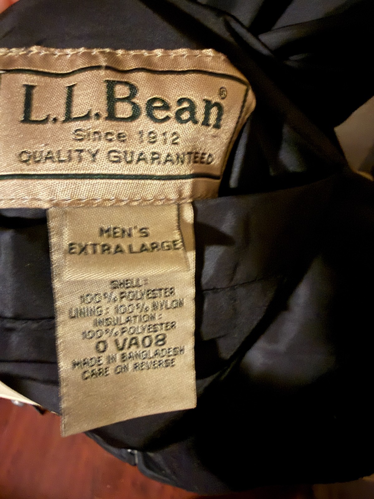 LL Bean Reversible Hunting Vest Mens XL Mossy Oak Camo Full Zip Puffer Fleece