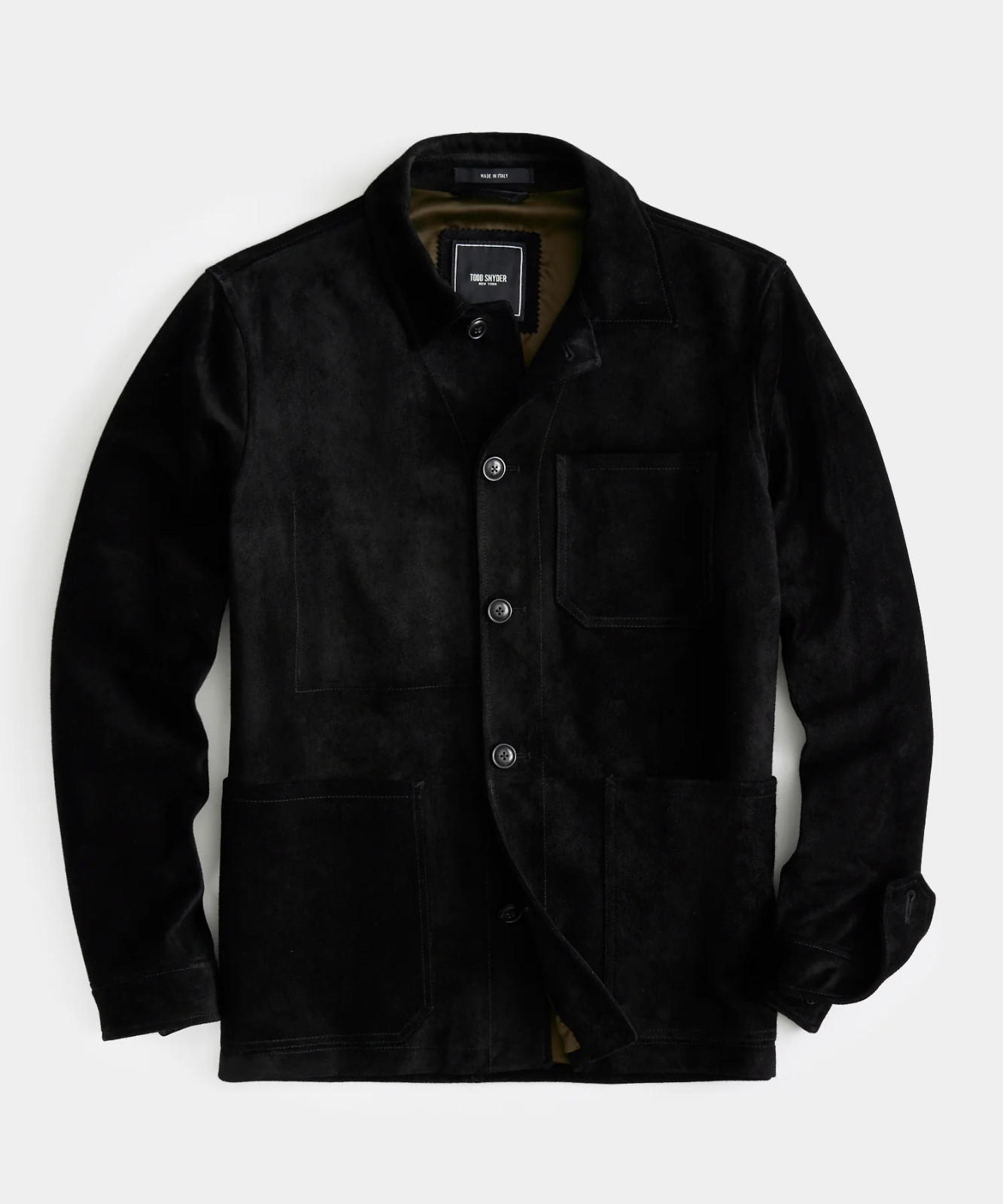 Mens Black Suede Leather Shirt Jacket All Size’s XS S M L XL 2XL 3XL Custom Made