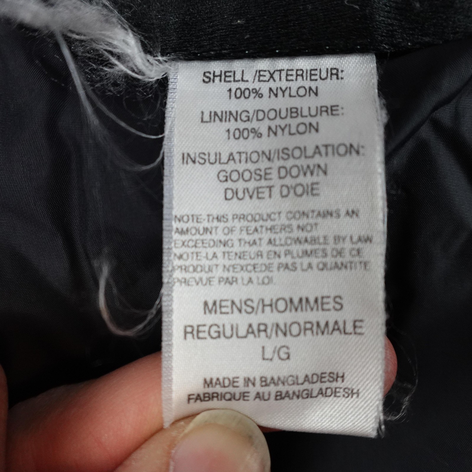 The North Face Nuptse Jacket Mens Large Gray 700 Down Puffer Full Zip Outdoor