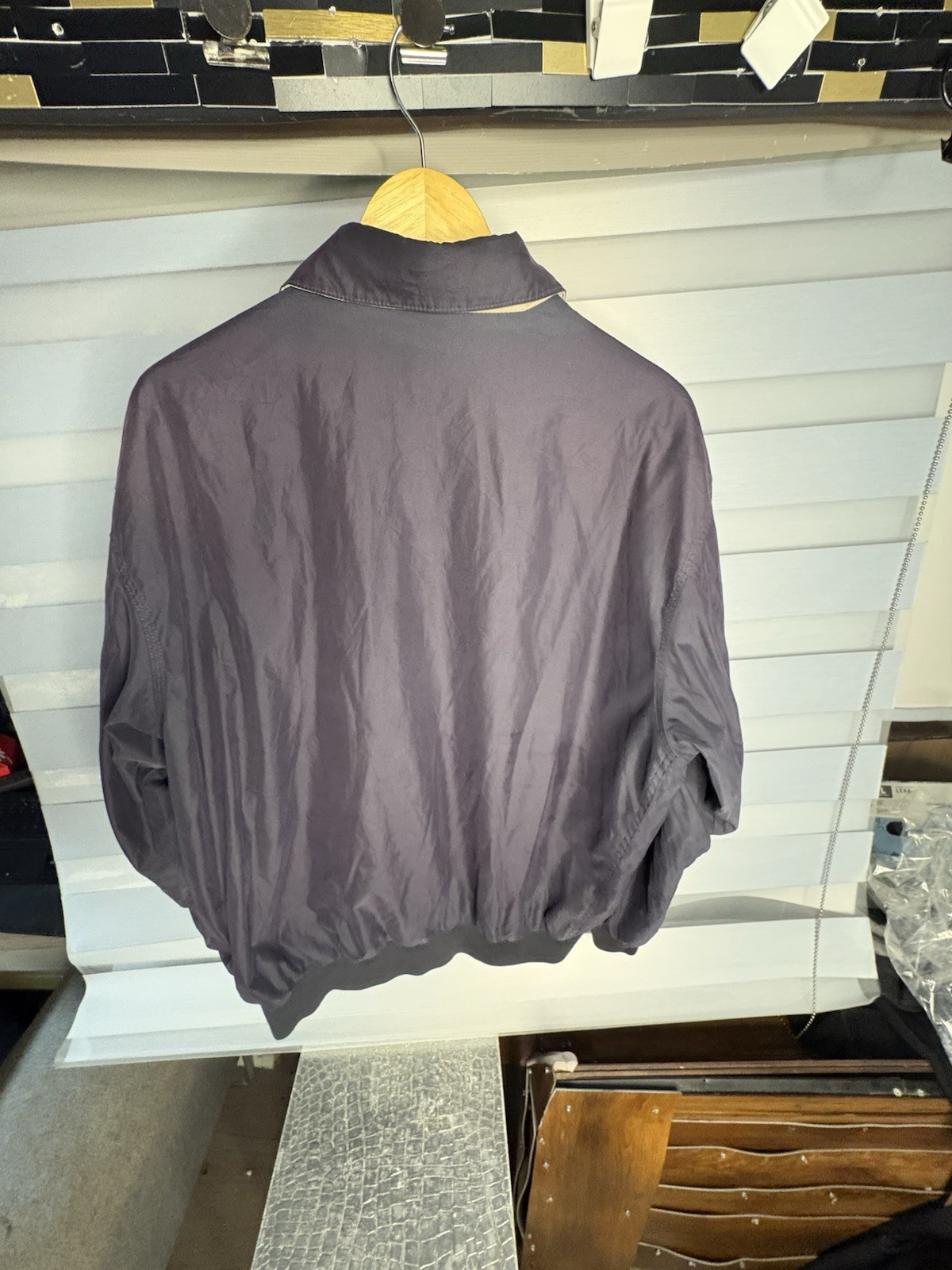 St. John’s Bay Men’s Gray Bomber Jacket Full Zip Pockets Solid Short XL