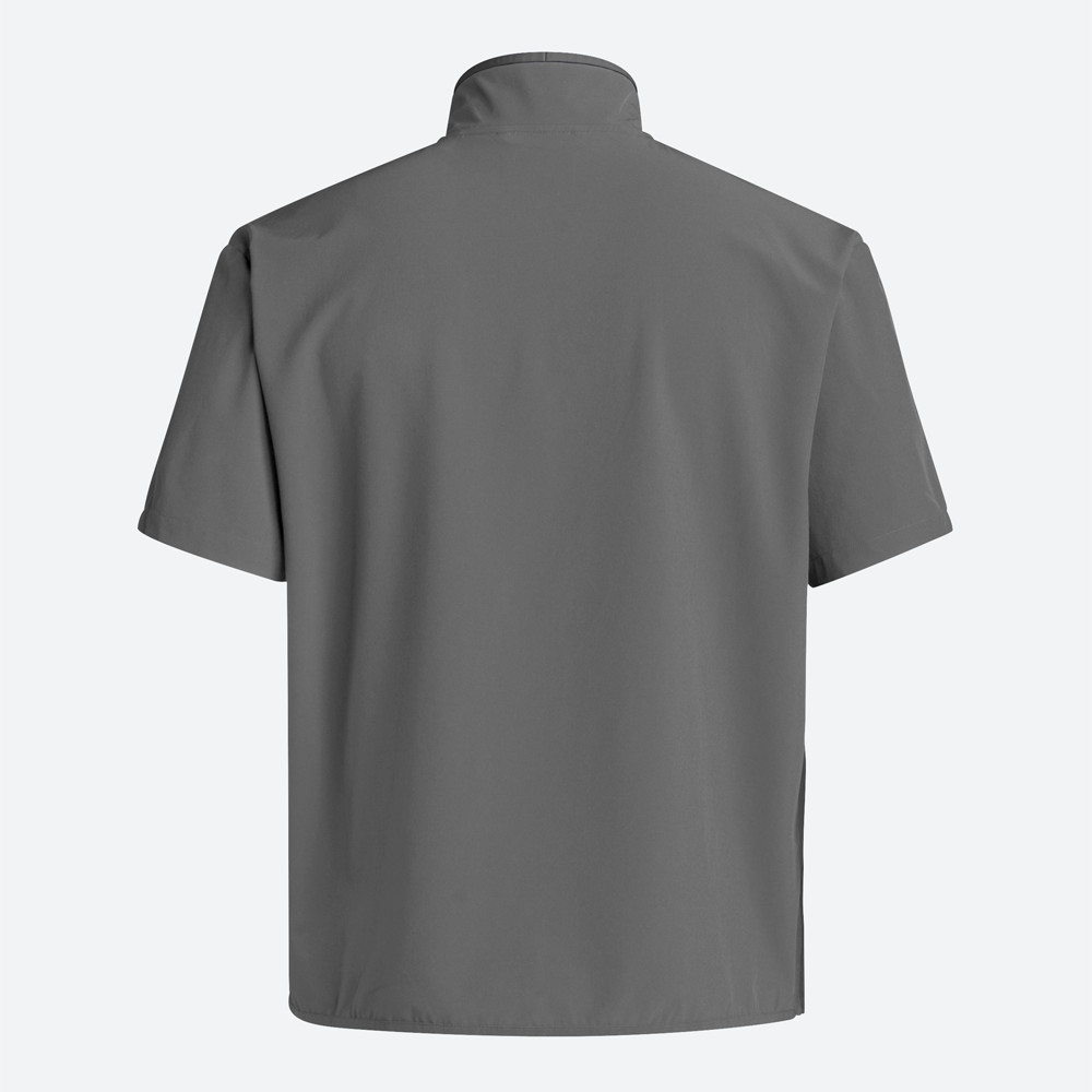 adidas Coach Short Sleeve 14 Quarter Zip Pullover Mens Grey Casual Athletic Oute