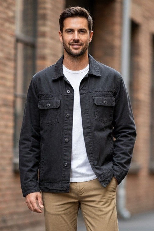 Flint and Tinder Huckberry Waxed Trucker Jacket Mens MED Lined Coal Made in USA