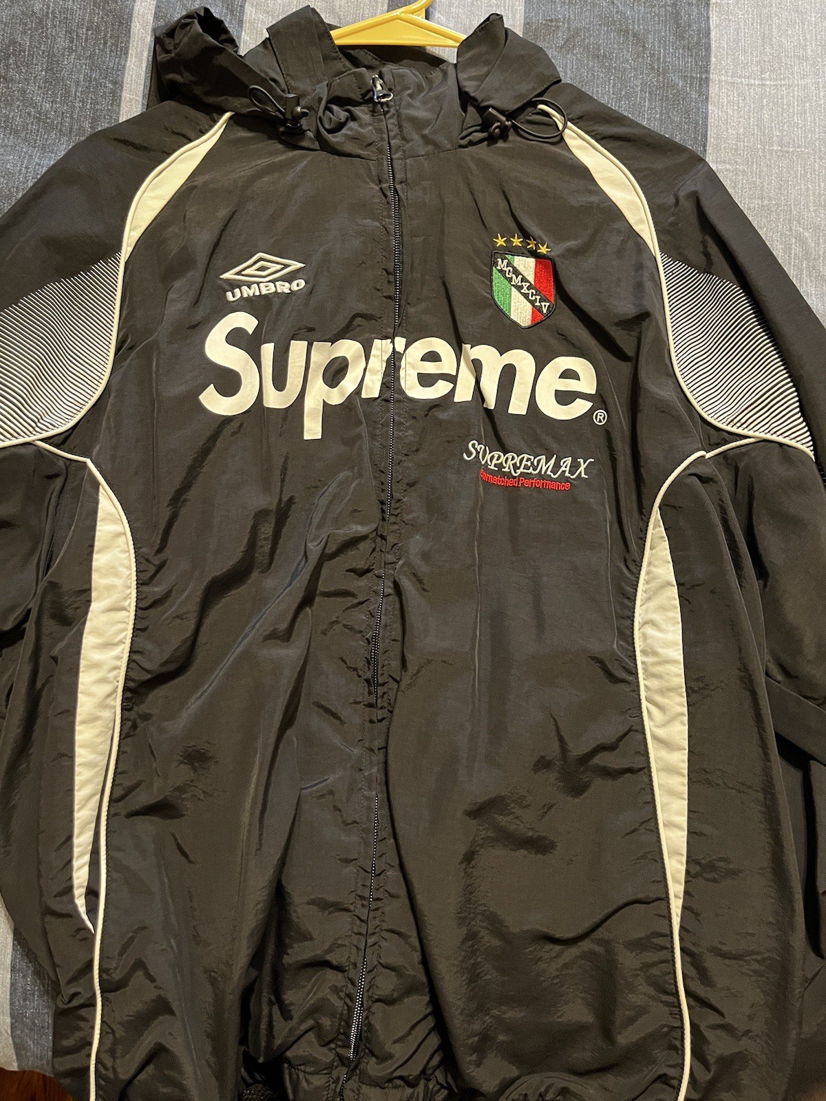 Supreme Umbro Track Jacket Size Medium Black
