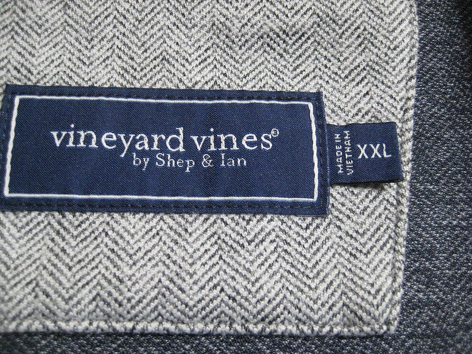 EUC- Vineyard Vines 1/3 Zip Knit Pullover Jacket- XXL- 88% Polyester 12% Spandex