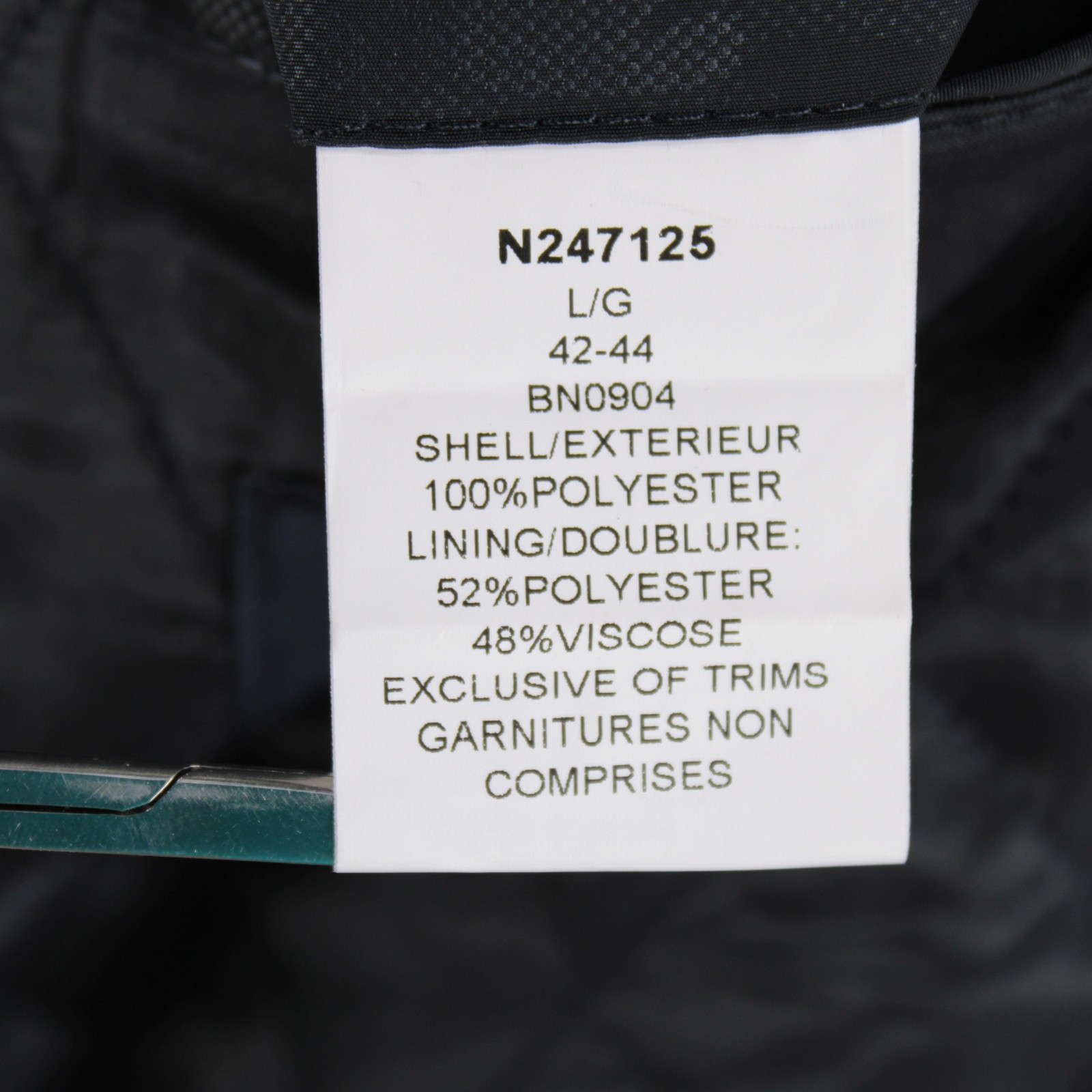 Cardinal of Canada NWT Polyester Rain Coat Size Large (42-44) US In Solid Blue