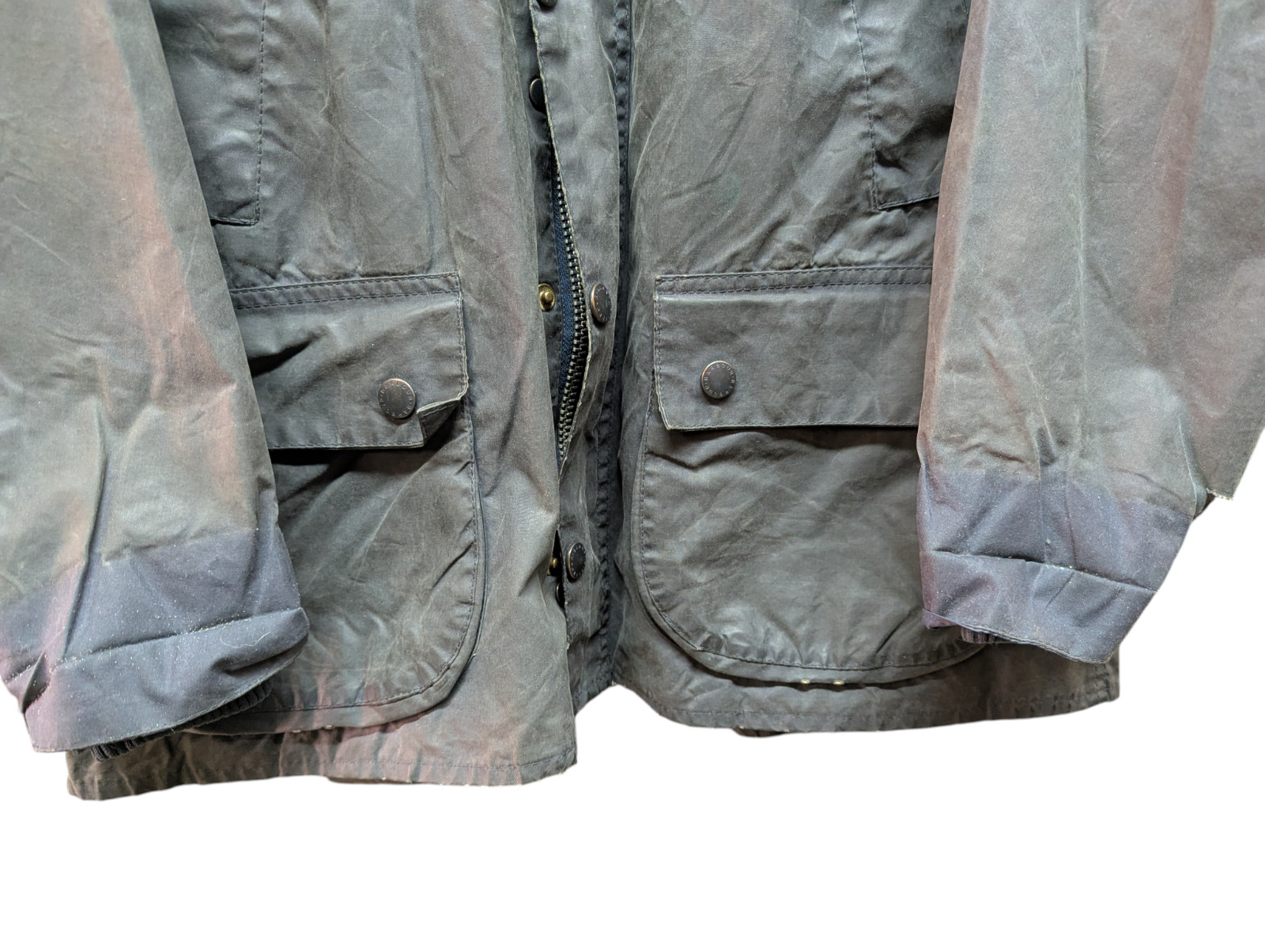 Barbour A105 Bedale Vintage Made in England Wax Jacket Size C40/102cm #799