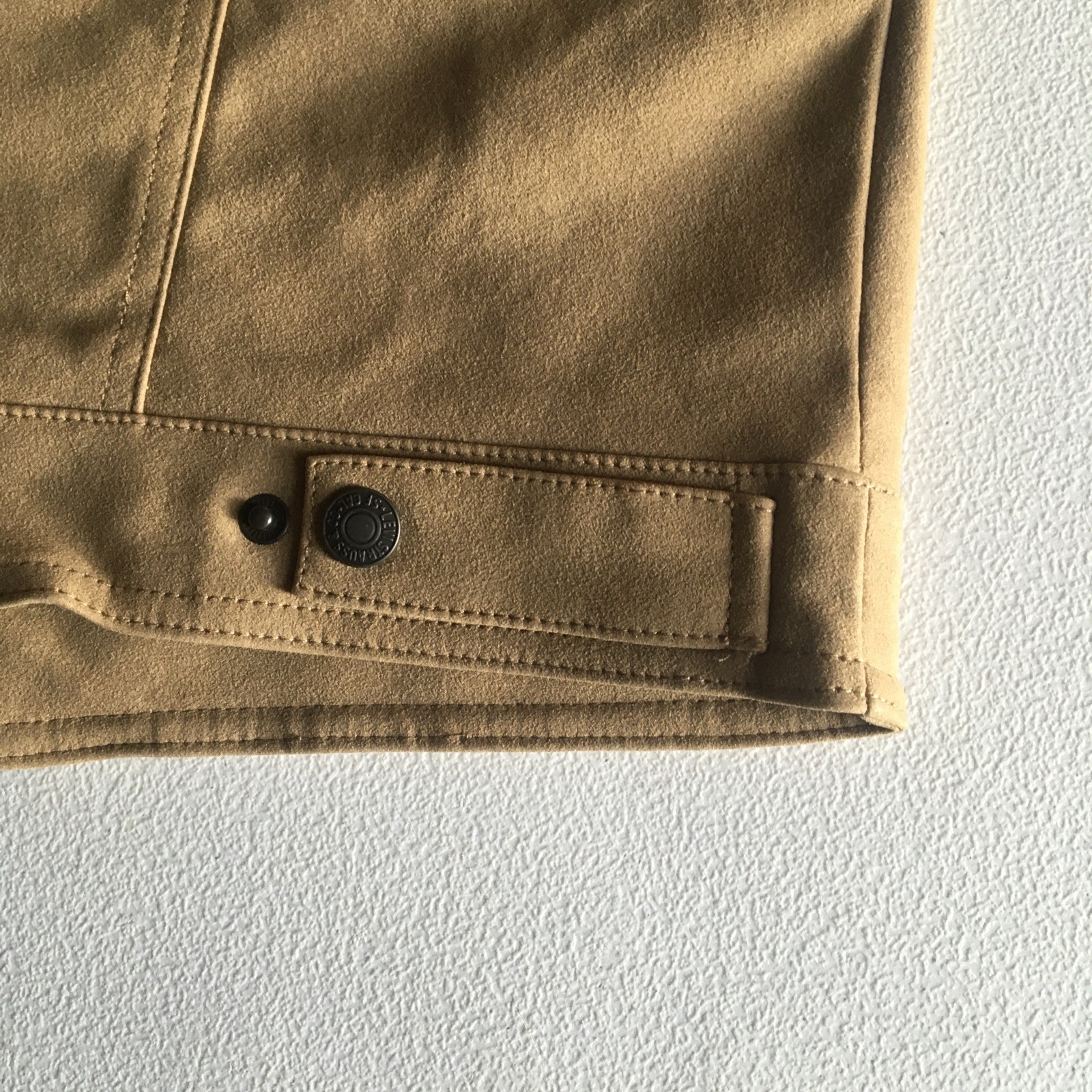 Levis Trucker Jacket Mens Brown Levi’s Faux Cow Suede Trucker Jacket Size S