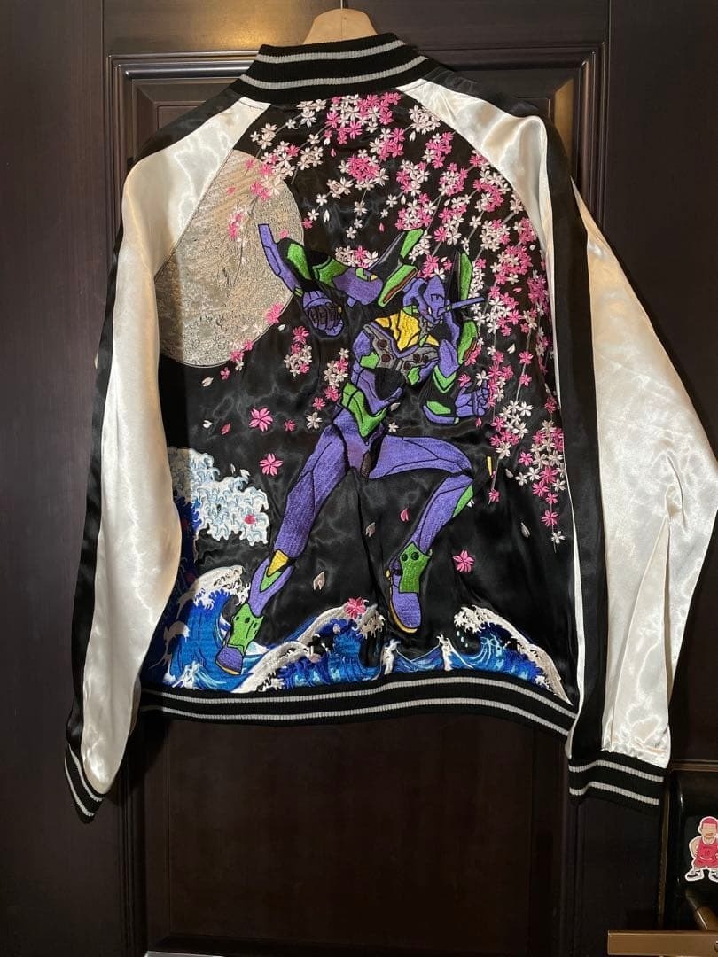 Nishiki x Evangelion Eva-01 & Sakura Jacket Sukajan Embroidered JP L (US M)
