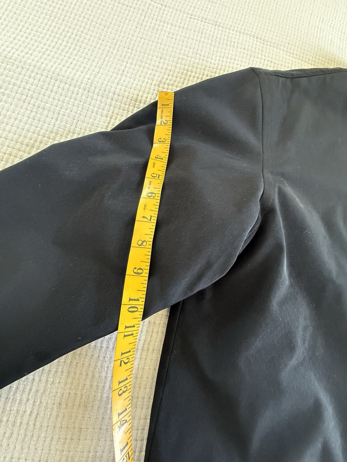 PERRY ELLIS PORTFOLIO MENS MULTI POCKET BLACK BUTTON ZIPPER JACKET SIZE M GUC