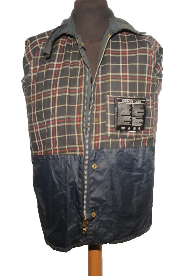 VINTAGE MEN’S BARBOUR A105 BEDALE WAX JACKET SIZE C 36 91 CM BLUE