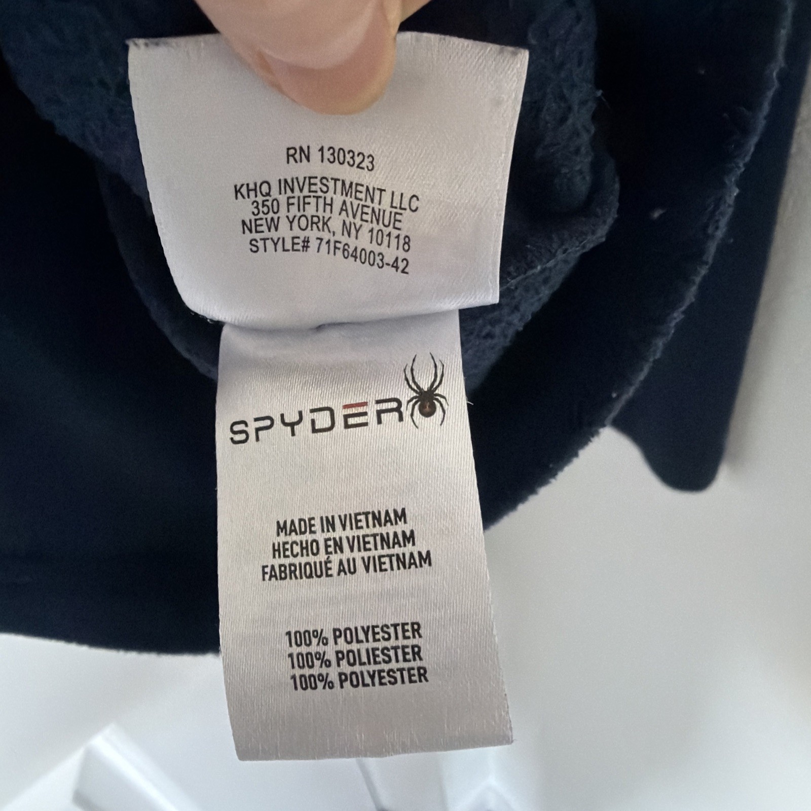 Spyder Men Jacket Half Zip Long Sleeves With Pocket Zip size Small+US SELLER