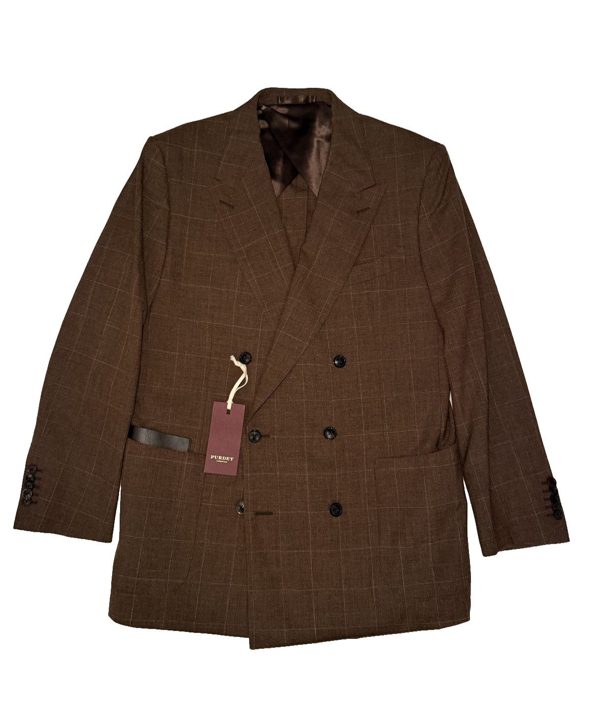 James Purdey Duke Hacking Jacket Blazer Coat Sienna Brown 42 UK XL £2,345 New