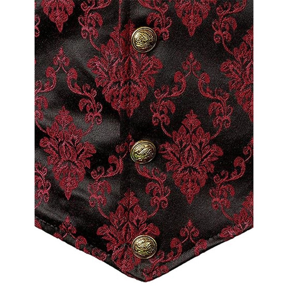Casual Sleeveless Vest for Men Vintage Retro Steampunk Gothic Style Waistcoat