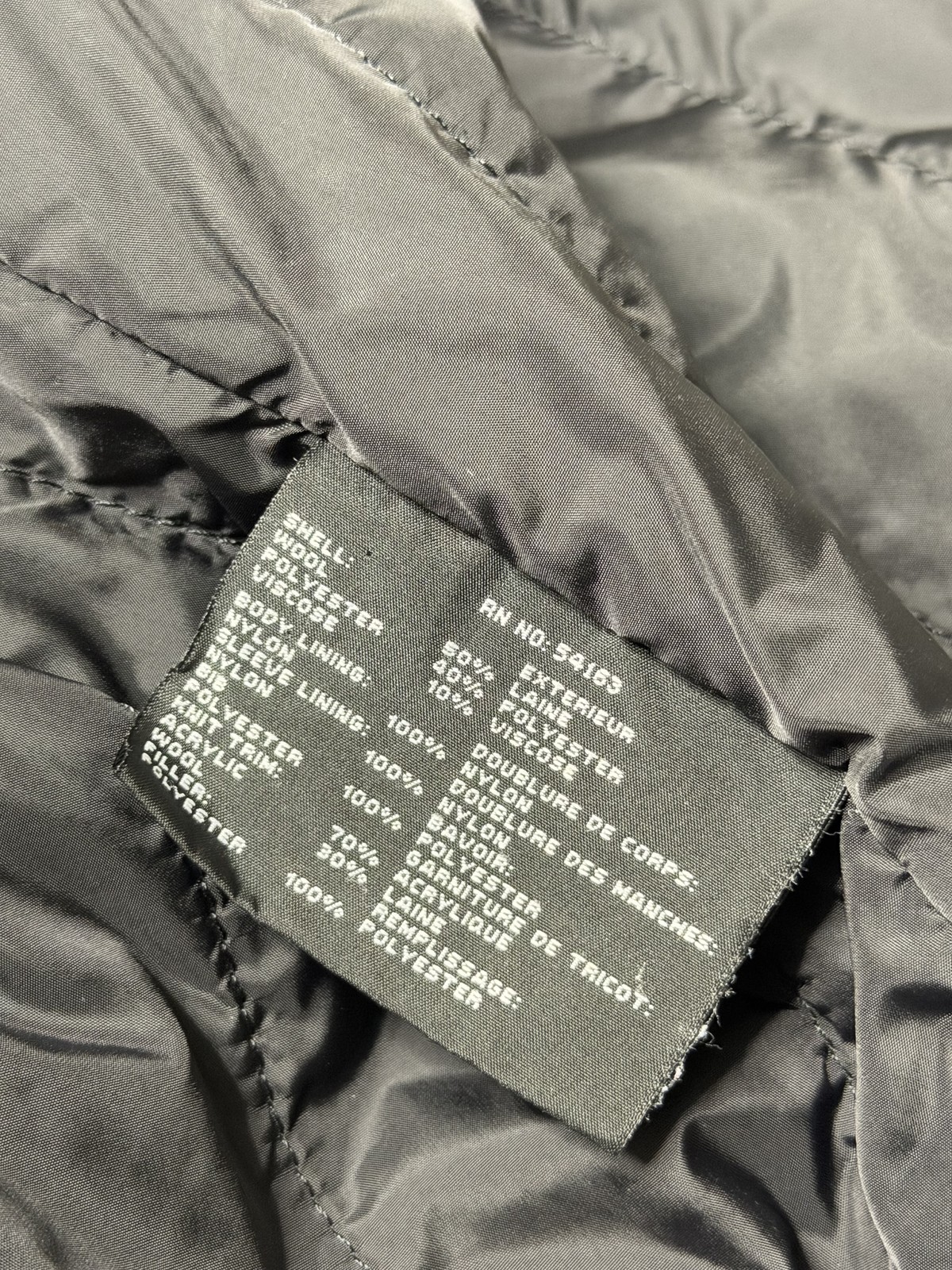 Marc New York Coat Men XL Brown Wool Herringbone Peacoat Double Breasted Lined