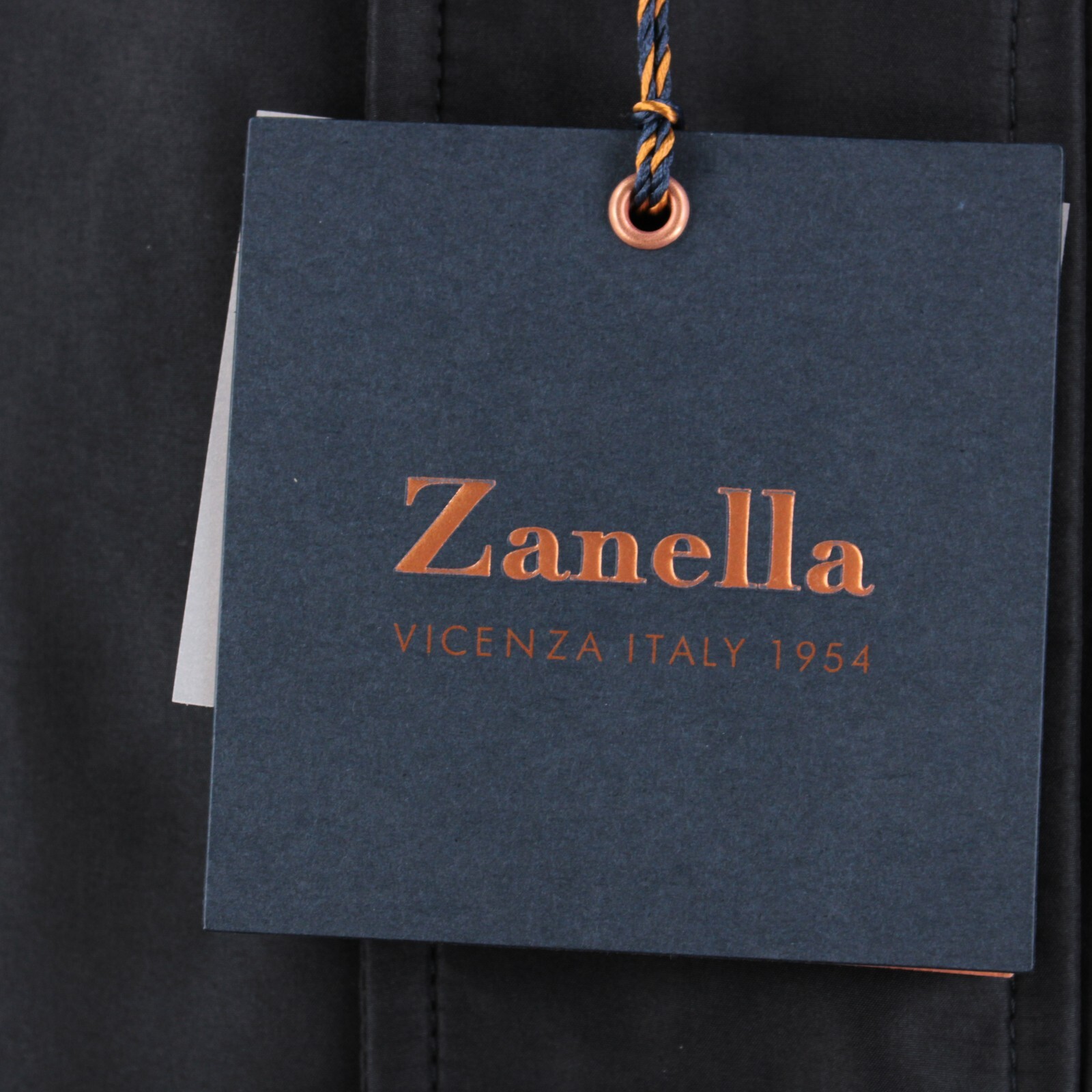 Zanella NWT Padded Nylon Jacket w/ Optional Hood Size XL US In Solid Blue