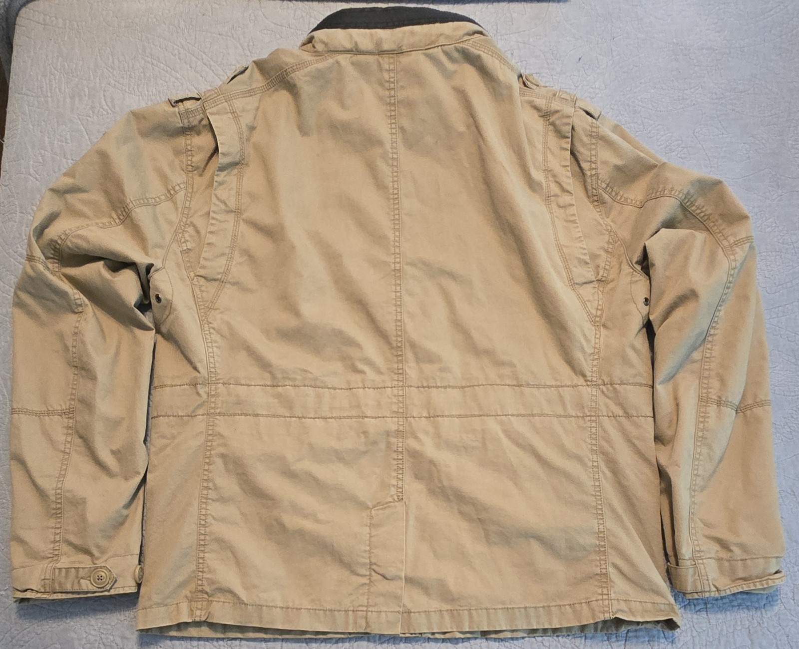 Brandit Men’s Military Half Season Britannia Camel Jacket w/Hidden Hood