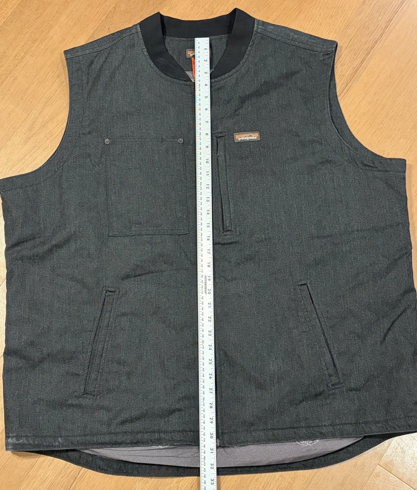 Patagonia Vest Mens Workwear All Season Hemp Canvas XXXL Gray Insulated Full Zip