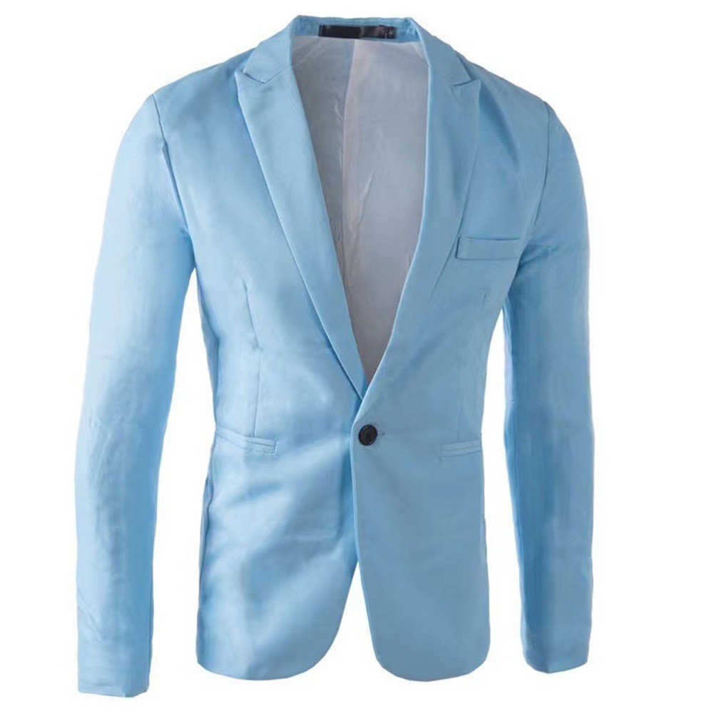 Mens for blazer Single-breasted Jacket Club Outfit Vacation Wear All-season Wear