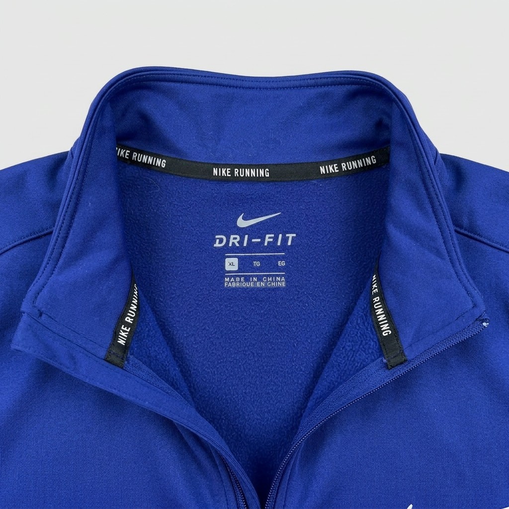 Men’s-Athletic Jacket-Poly/Spandex-Full Zip-Royal Blu-2 Hand Pockets-Dri Fit-XL