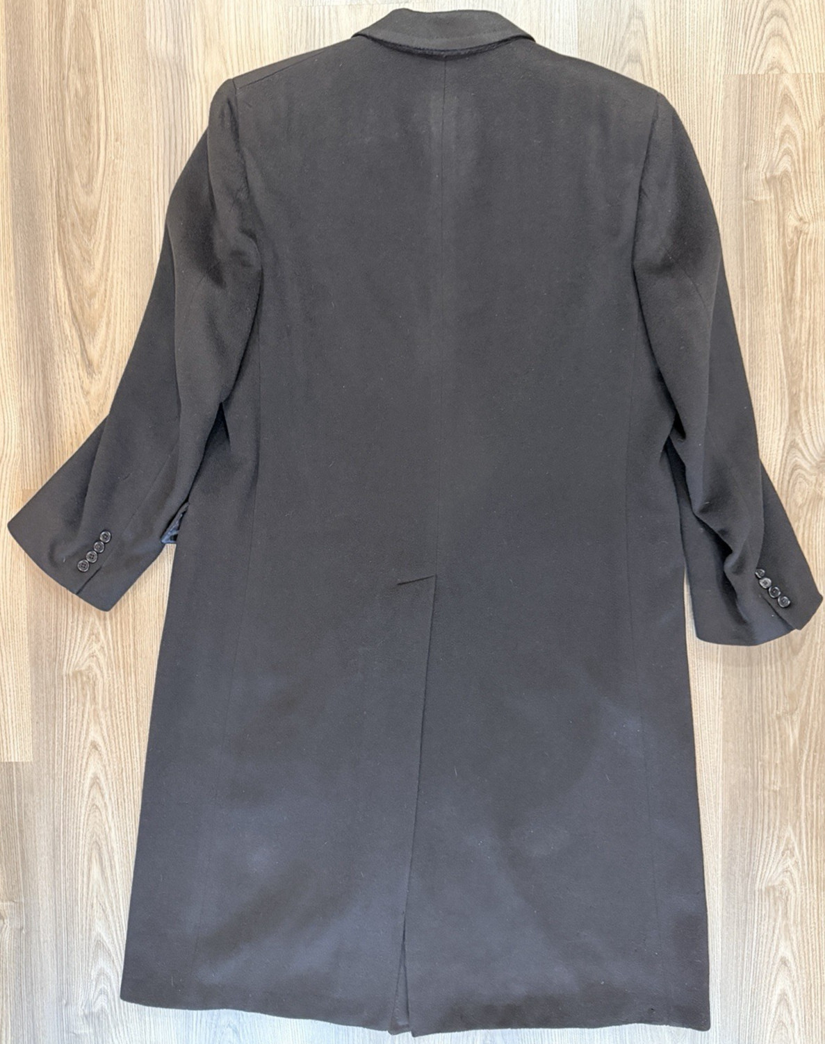 VTG Hart Schaffner & Marx Gold Trumpeter Overcoat Men 40R 100% Cashmere Measured