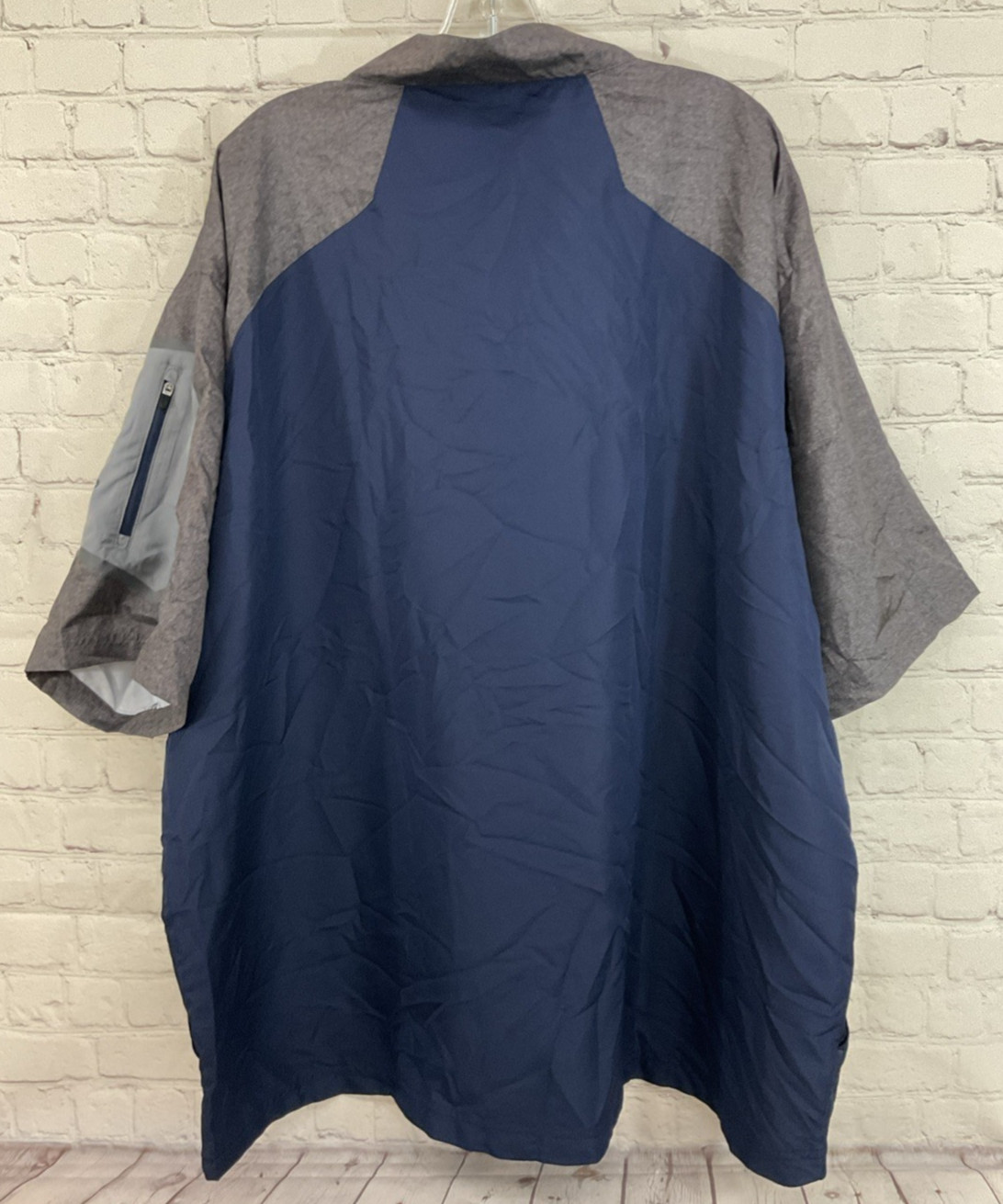 Holloway Adult’s 100% Polyester Short-Sleeve Lightweight Windbreaker Navy XXXL