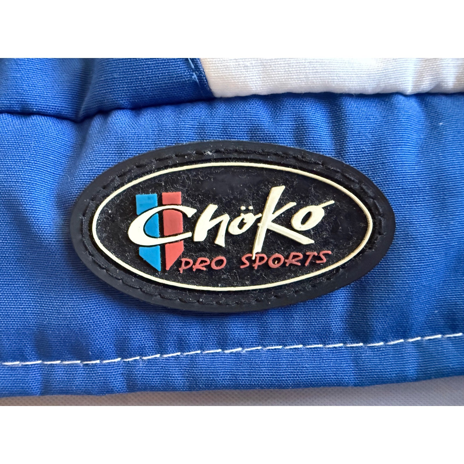 Choko Pro Sports Snap-on Racing Jacket Mens Blue Red White Hustler Powerboats XL