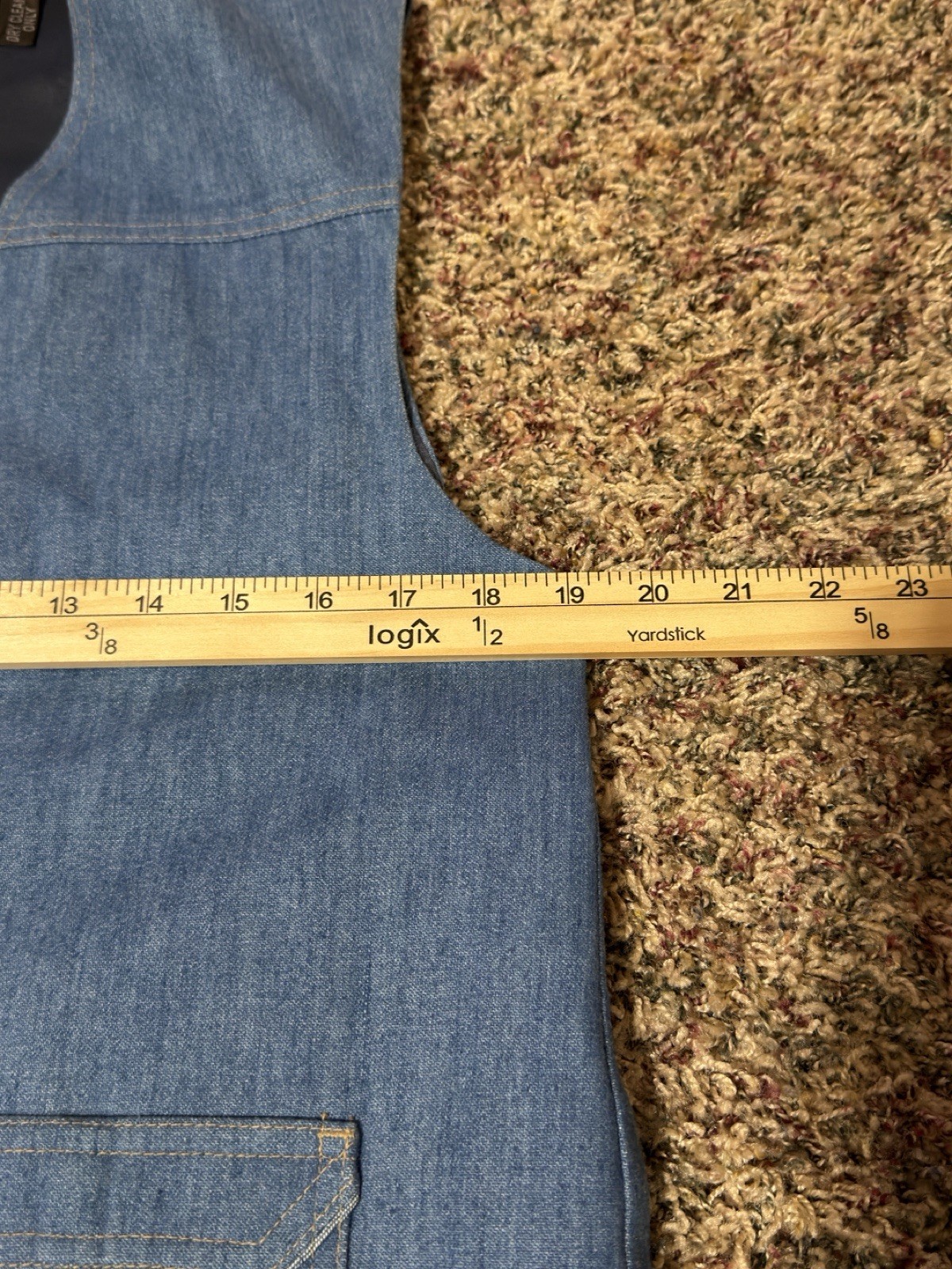 Vintage Levi’s Sportswear men’s denim vest dry clean only rare find