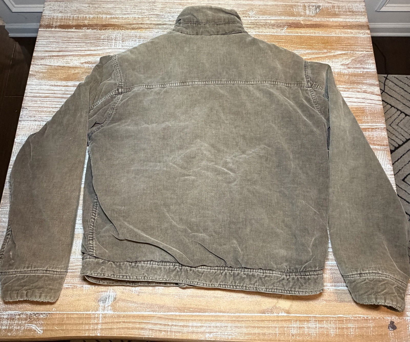 Abercrombie And Fitch Corduroy Jacket Sherpa Lined Size L Vintage Y2K