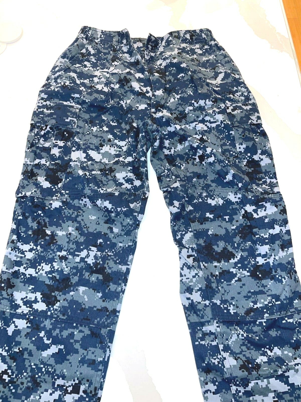 US NAVY NWU TYPE 1 BLUE DIGITAL CAMOUFLAGE BLUEBERRY UNIFORM PANTS TROUSERS