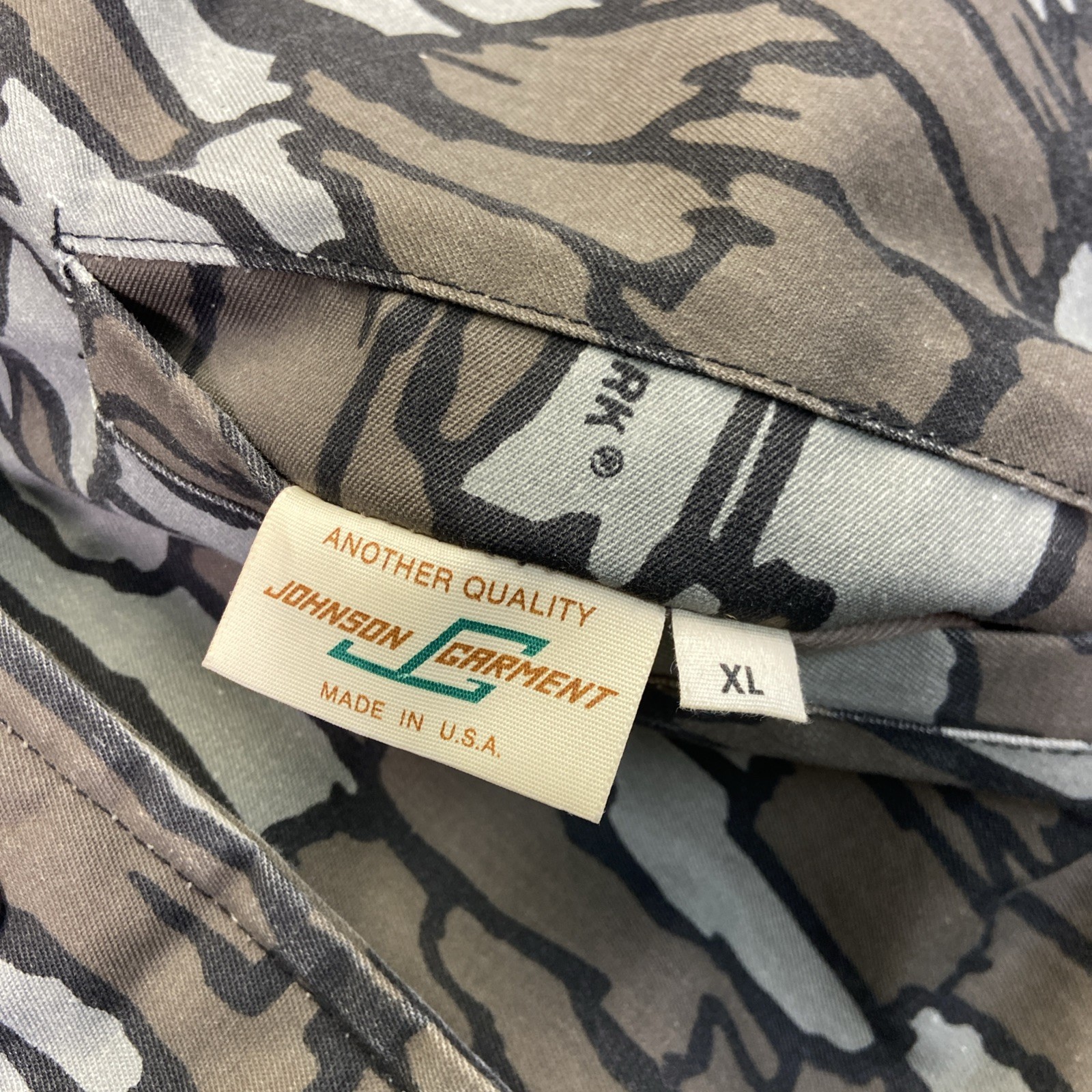 Vintage Trebark Camo Jacket Mens XL Canvas Hunting Chore Reversible 80s