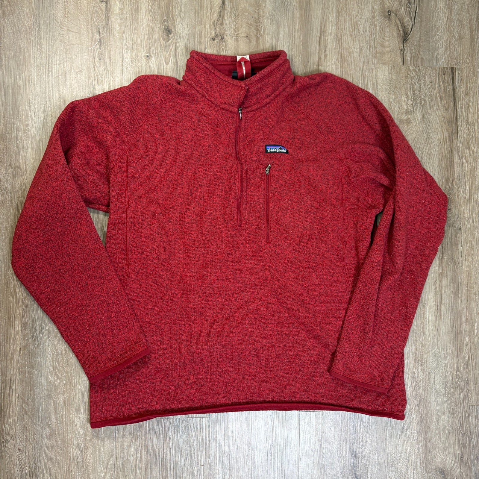 Patagonia Men’s Better Sweater Red 1/4 Zip XL Fleece Fall Spring Pullover