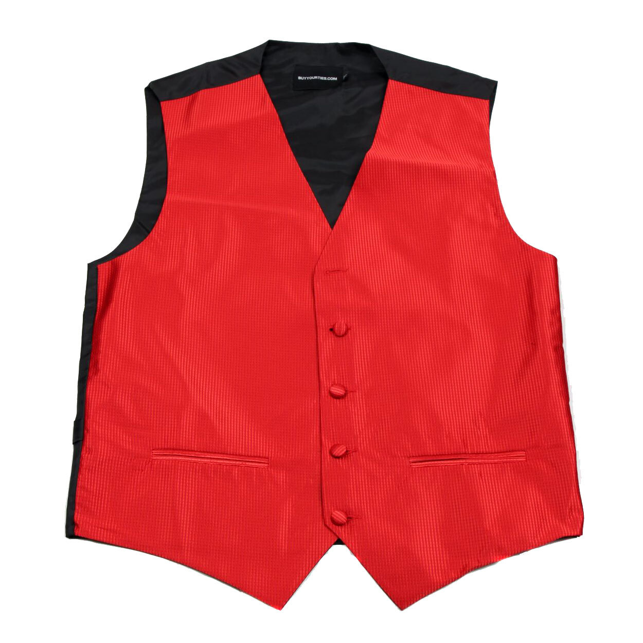 Men’s Red Pattern Tuxedo Vest Formals Weddings Proms Fashion Waistcoat