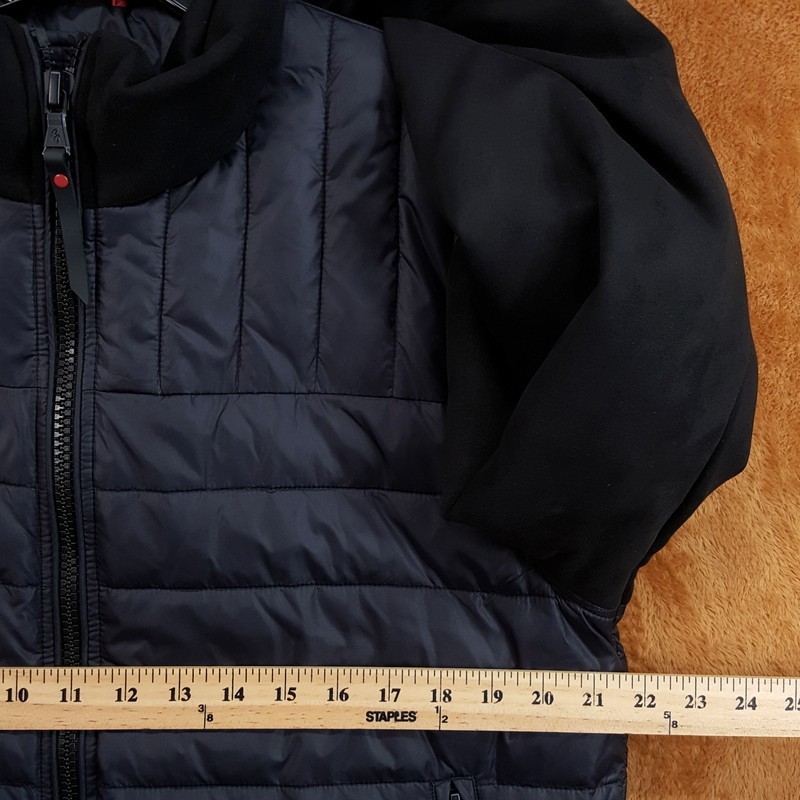 Robert Graham Bomber Jacket Mens Medium Black Quilted Faux Suede Sleeve $298