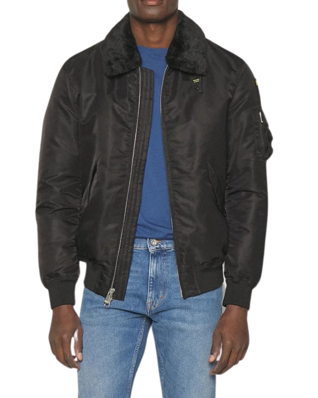 Blauer 02132 006633 bomber jacket men nylon black