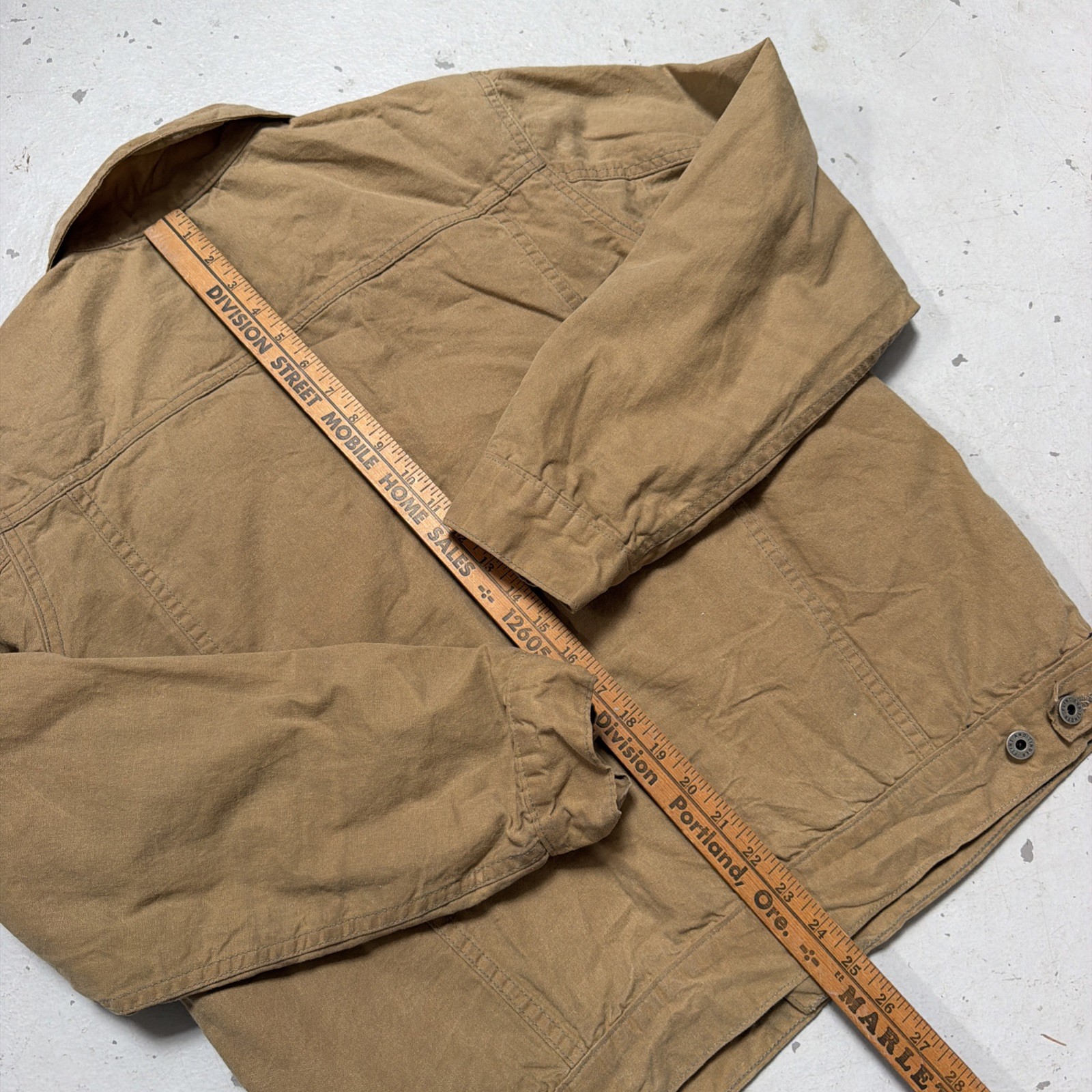 Flint & Tinder Waxed Trucker Work Jacket Lined Made In USA L $328