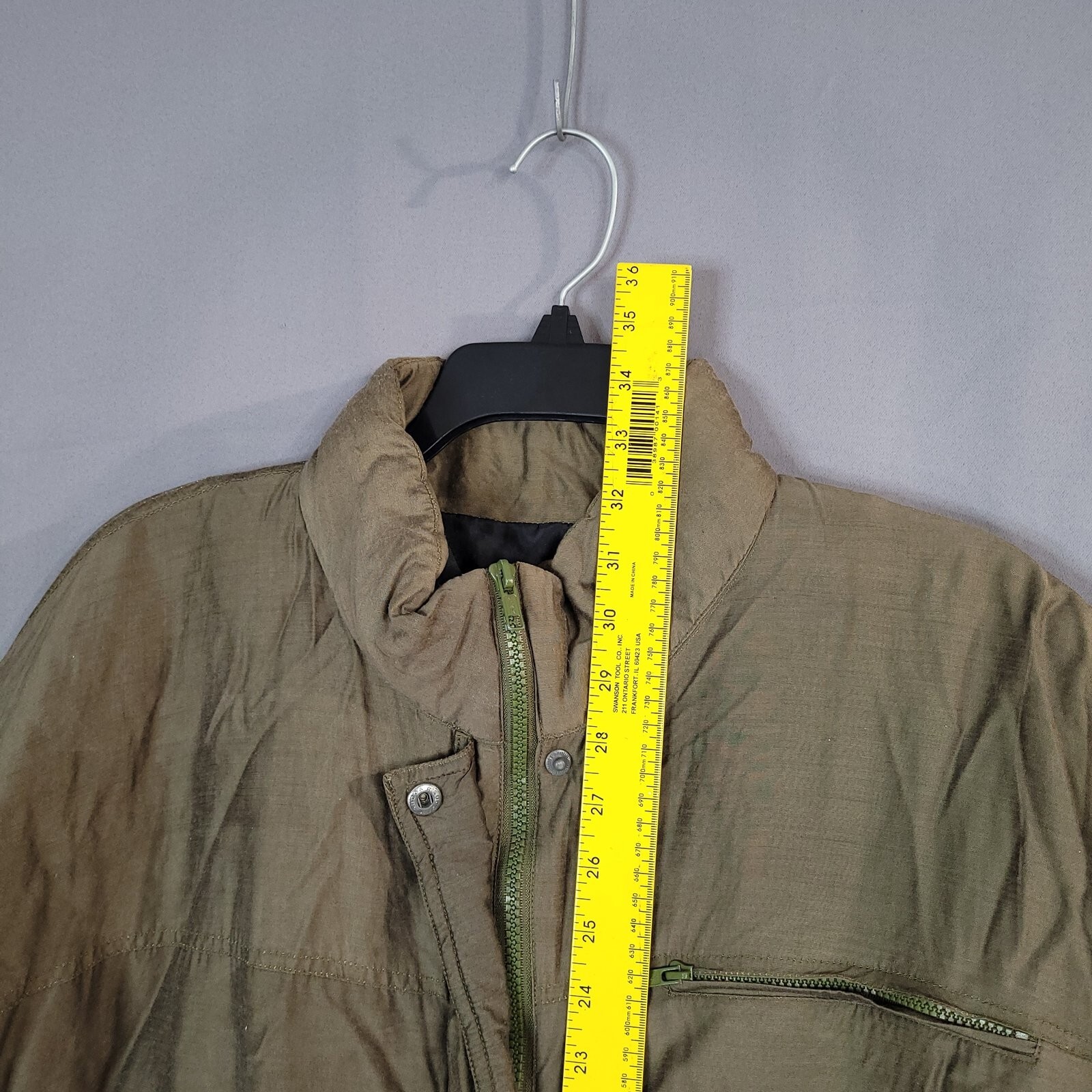 Bogari Signature Men’s Jacket Full Zip Snap Drawstring Quilted Lining Size L