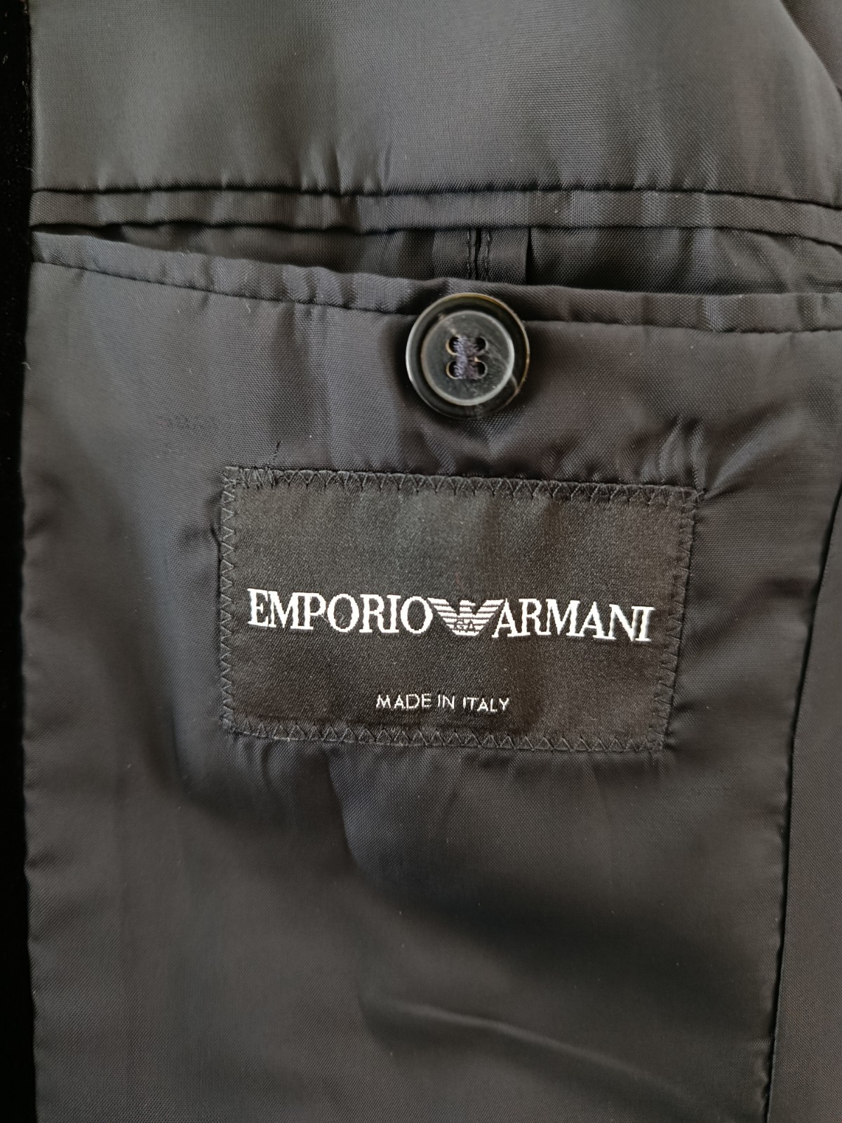 Emporio Armani Runway FW 2017 Brocade Jaquard Mohair Wool Velvet Tuxedo Jacket