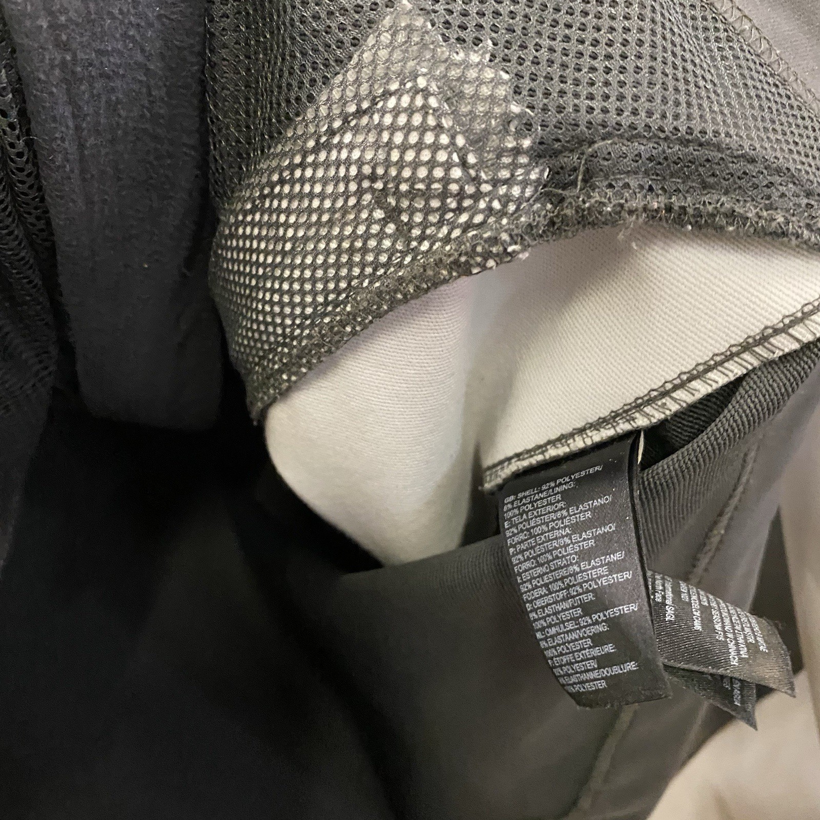 The North Face Mens M Soft Shell Windwall Jacket Full Zip Outerwear Gray Black