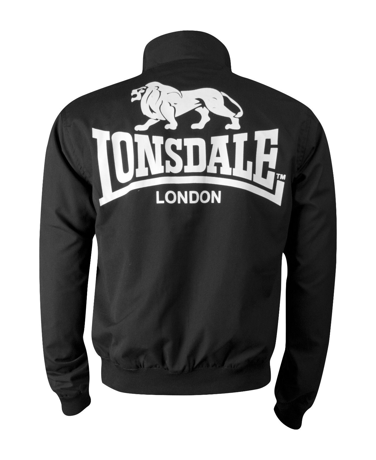 Lonsdale London Harrington Jacket Black XS S M L XL 2XL 3XL 4XL 5XL Bomber Jacket