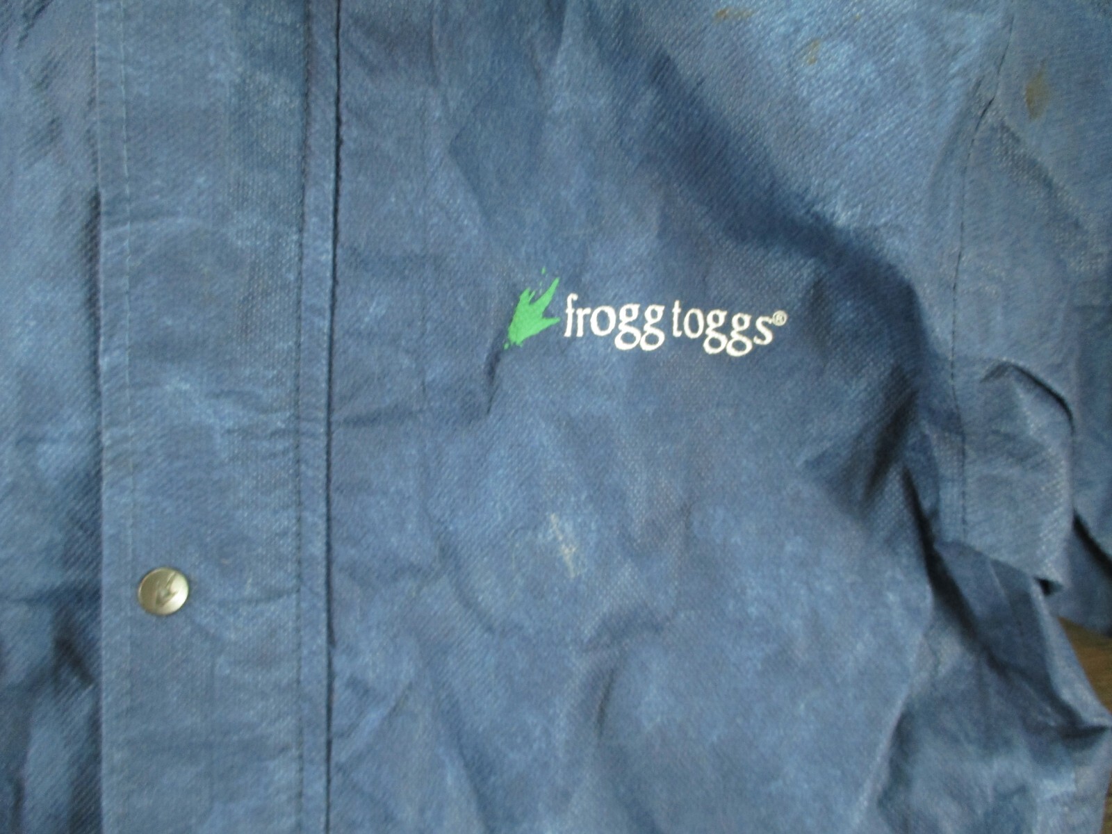 Frogg Toggs Windbreaker Rain Jacket Hoodie Mens Medium Polypropylene