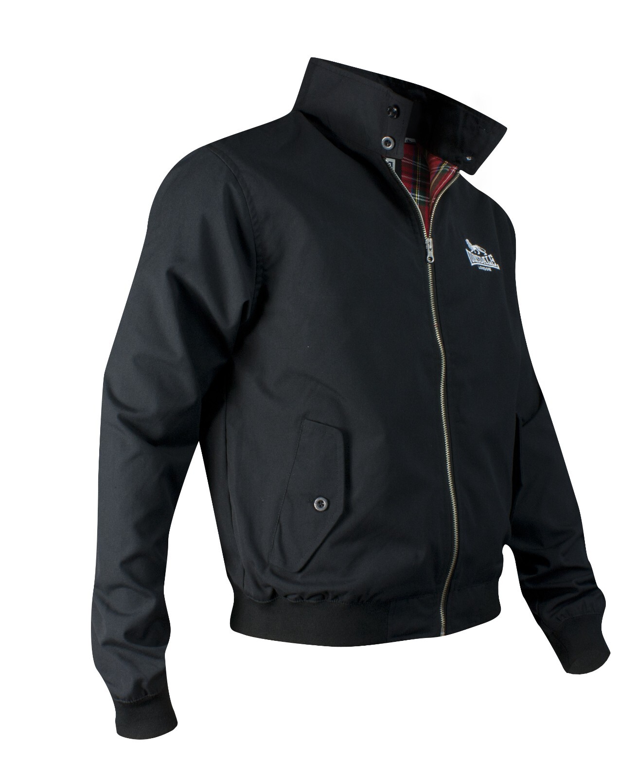 Lonsdale London Harrington Jacket Black XS S M L XL 2XL 3XL 4XL 5XL Bomber Jacket