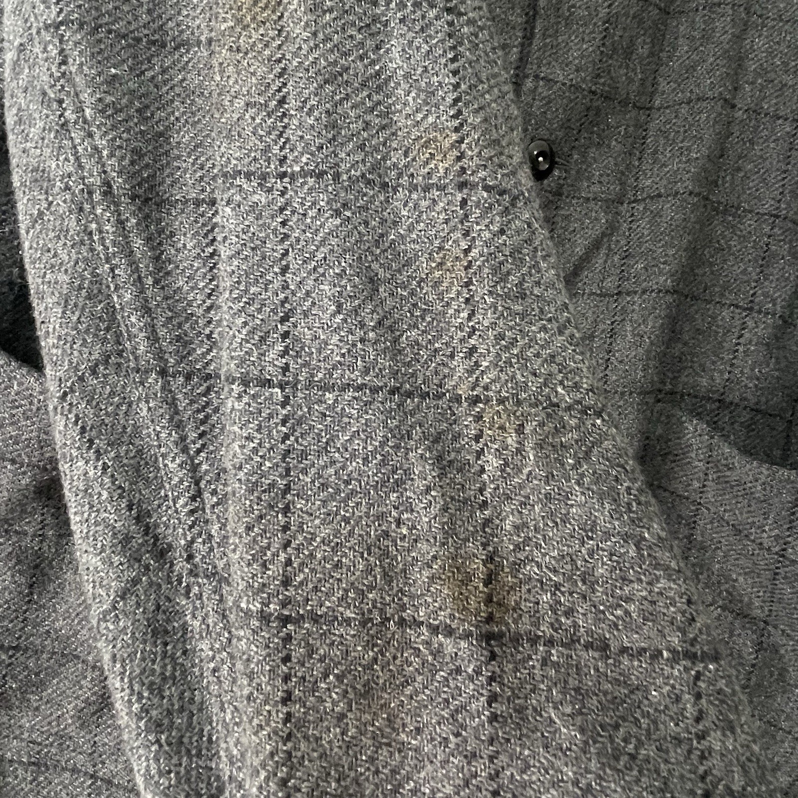 Private White V.C. Overshirt Jacket Grey Wool Tweed Size 6 England