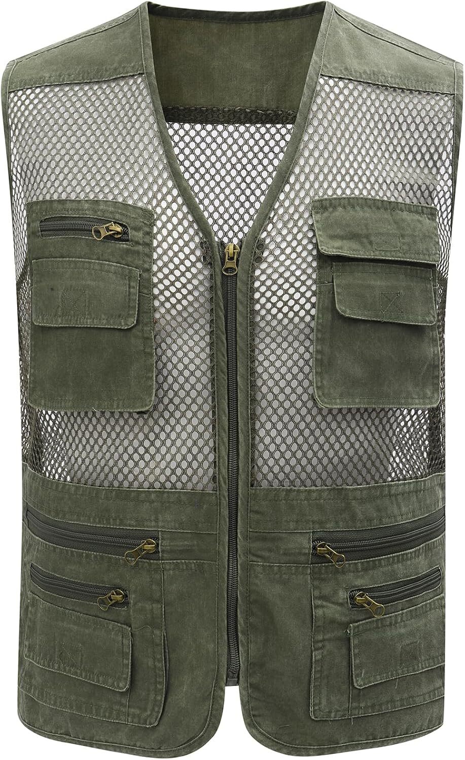 Men’s Utility Vest Fishing Safari Vest Summer Travel Vest with Pockets