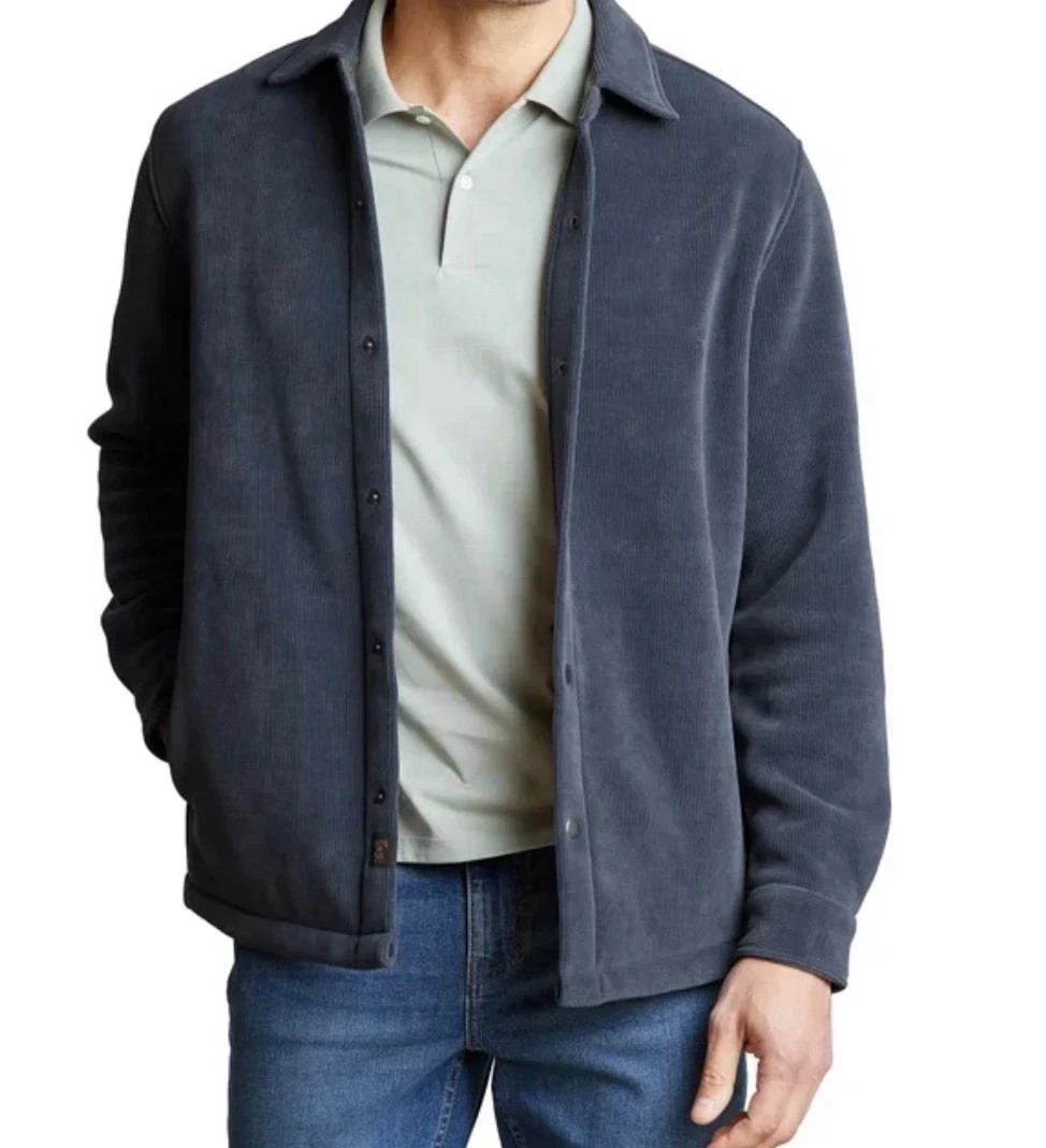 Copper & Oak Men’s Side Pocket Comfort Stretch Jacket, Gray, Size S