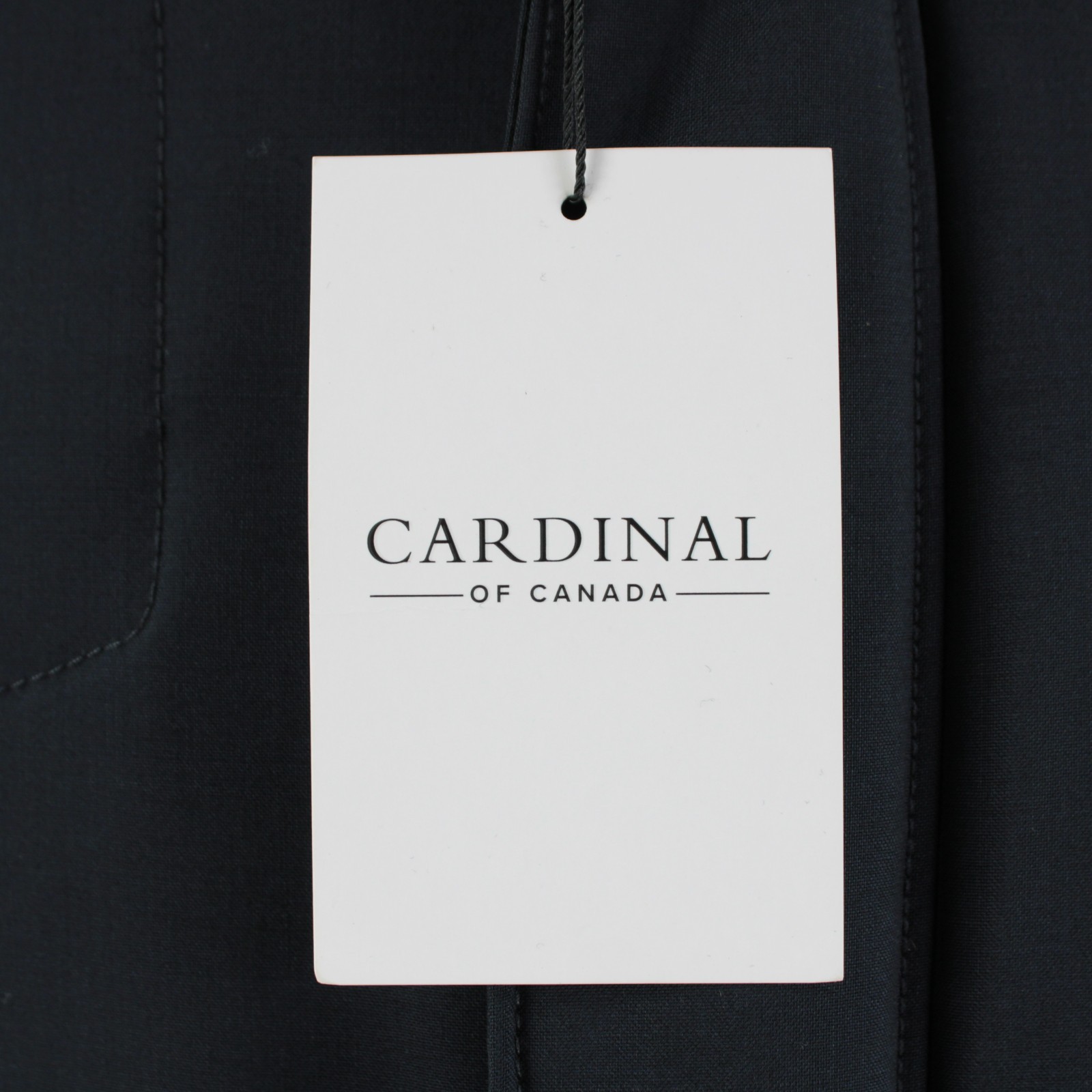 Cardinal of Canada NWD Wool Hooded Jacket Size 38R (Small) US In Solid Navy Blue