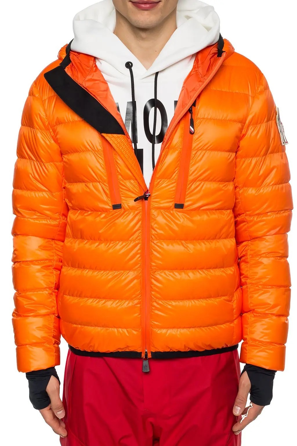 MONCLER Grenoble Kavik orange down puffer jacket Size 3XL / 6 authentic NWT
