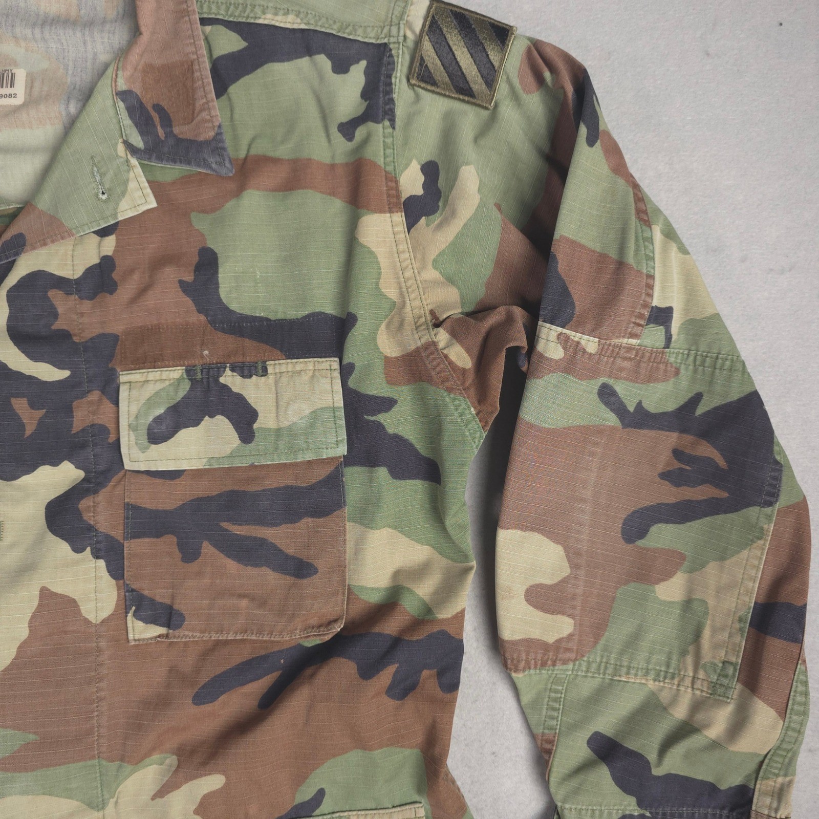 Mens Military Camo Jacket U.S. Army Woodland Camouflage Medium Long Field Coat