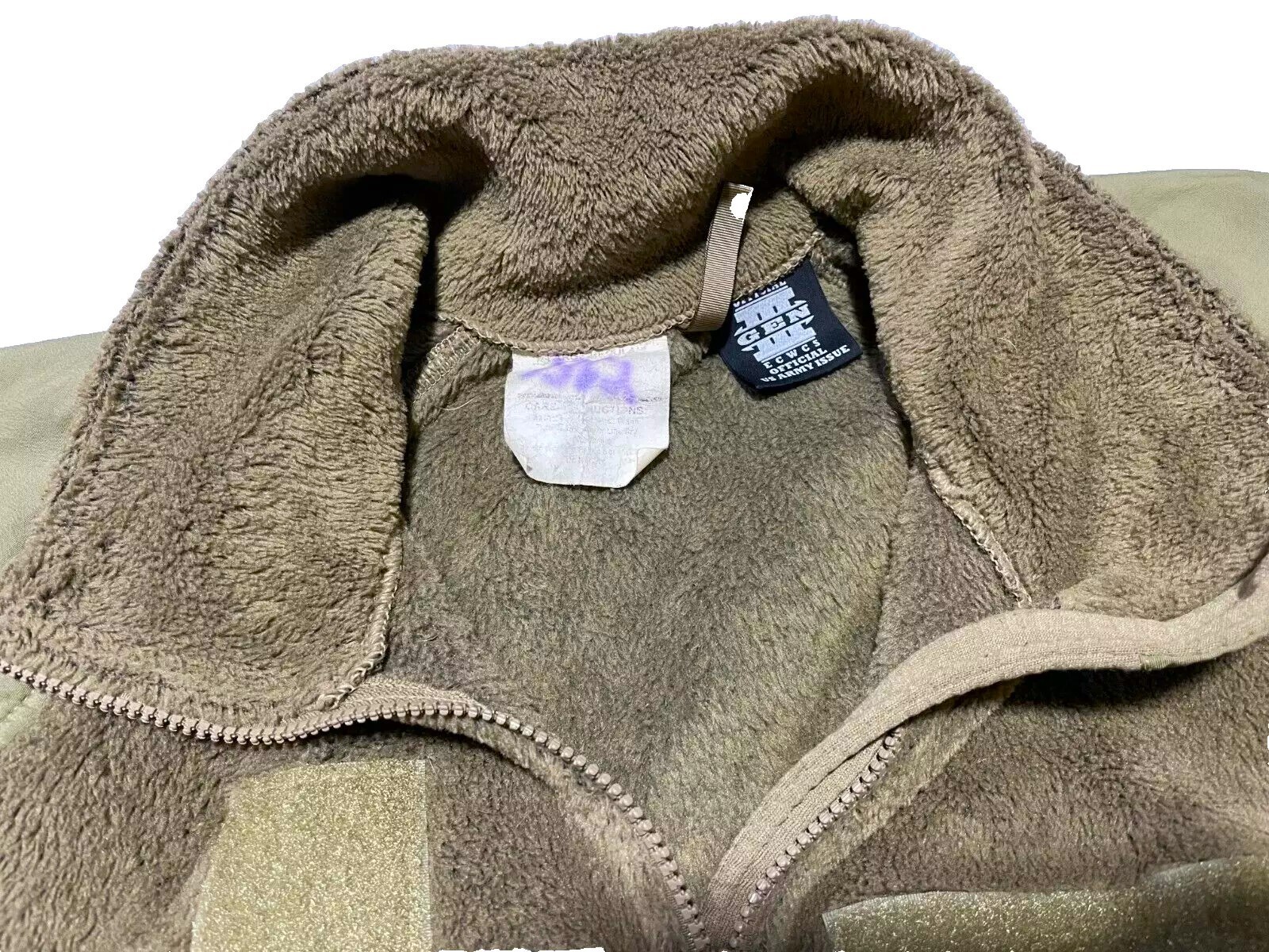 US Military Gen III Polartec 100 Cold Weather Fleece Jacket COYOTE BROWN VGC