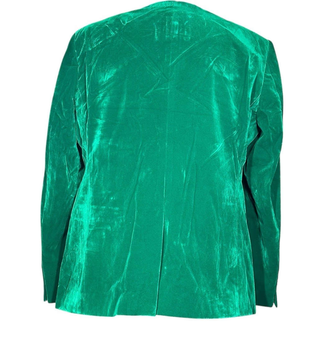 Xposed London Green Velvet Blazer Tux Jacket Mens 46 Tailored Evening Wear NEW