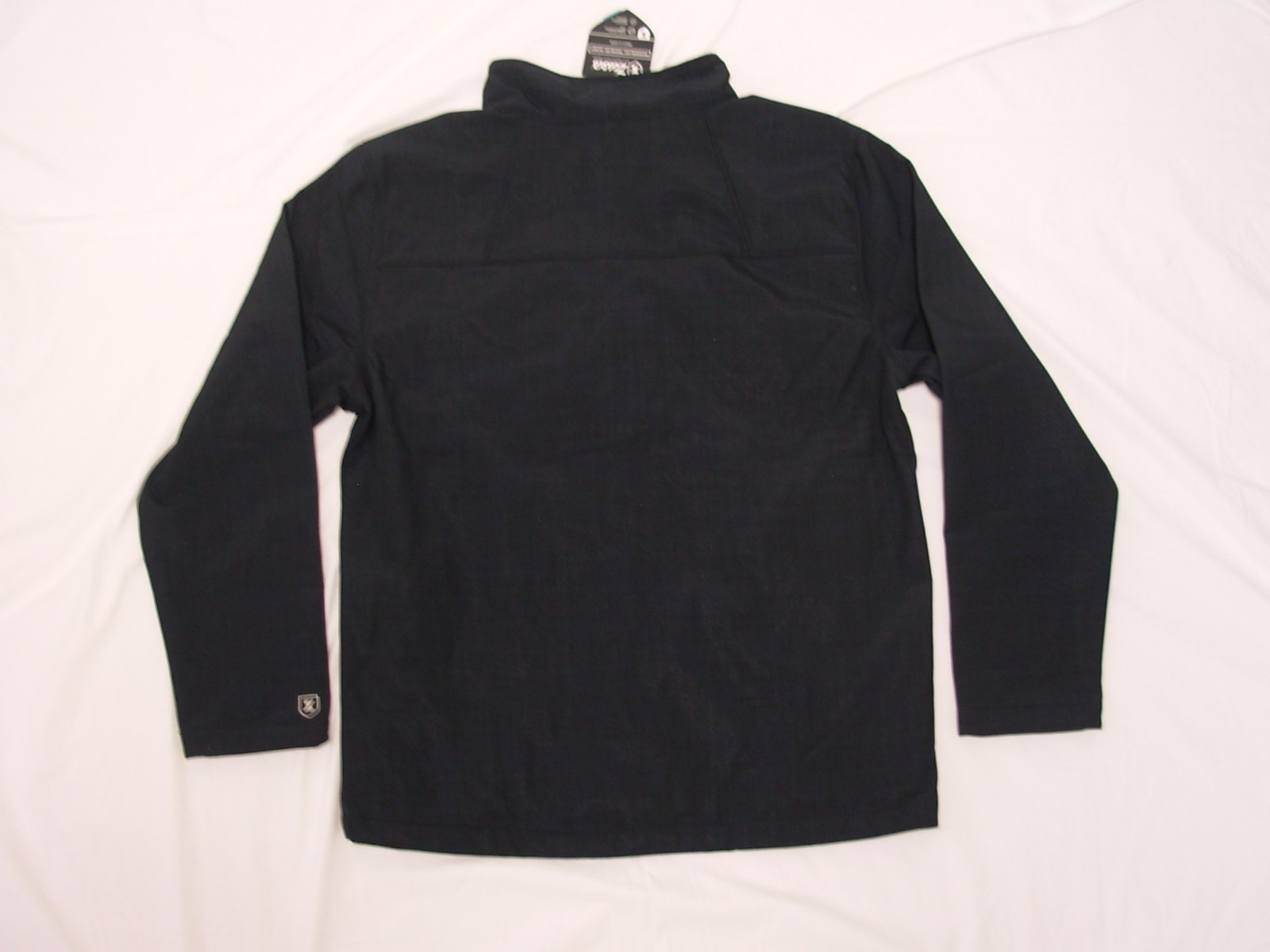 NWT Zusa XL Black Zip Jacket Wanderlust Traveler USA Green Energy Logo Pockets